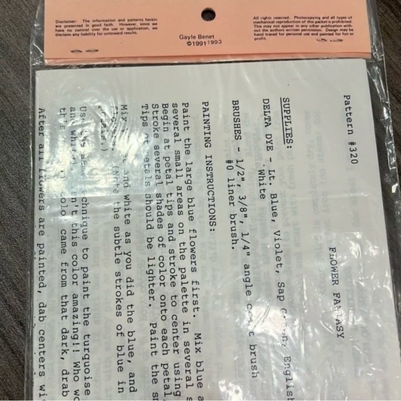 Vintage iron on pattern - Picture 3 of 3